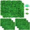 VEVOR Artificial Boxwood Panel 8pcs Boxwood Hedge Wall Panels Artificial Grass Backdrop Wall 24X16 4cm Green Grass Wall