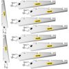 VEVOR Barbed Wire Arm Set of 10 Extend Arm Barbed Wire for 1-3/8" Top Rail Chain-Link Barbwire Arm Hot-Dip Galvanized Steel Cornered Barbwire Arm 45-D