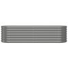 Garden Raised Bed Powder-coated Steel 59.8"x15.7"x14.2" Gray