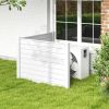 Outdoor PVC Air Conditioner Fence with 20 Inch Long Stakes