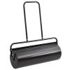 Garden Lawn Roller with Aerator Clamps Black 16.6 gal Iron and Steel