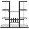 Flower Stand 37.2"x9.8"x35" Black Iron