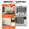 VEVOR Beige Retractable 63''*236'' Awning-Rugged Full Aluminum Rust-Proof; Patio Sunshine Screen; Privacy Divider; Wind Screen. Longer Service Life