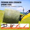 VEVOR 49" Hay Spear, Bale Spears 1600lbs Loading Capacity, Skid Steer Loader Tractor Attachment with 2pcs 17.5" Stabilizer Spears