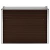Garden Raised Bed Brown 39.4"x15.7"x30.3" Galvanized Steel