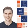 White Nylon Hair Nets 21". Pack of 100 Disposable Head Caps with Elastic Edge Mesh. Stretchable Adult Hairnets for General Use; Cooking; Food Service.