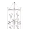 Corner Plant Rack White 14.2"x23.6"