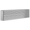 Garden Raised Bed Powder-coated Steel 102.4"x15.7"x26.8" Silver