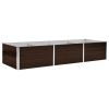 Garden Raised Bed Brown 94.5"x31.5"x17.7" Galvanized Steel