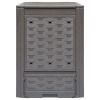 Garden Composter Brown 23.6"x23.6"x32.7" 79.3gal Plastic Rattan