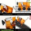 Chain saw chain sharpener fixture universal chain saw sharpener kit woodworking garden worker manual crank chain sharpener with electric saw