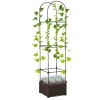 Planter,Flower shelf, Garden Bed with Trellis