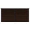Garden Raised Bed Brown 63"x15.7"x30.3" Galvanized Steel
