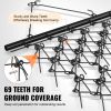 VEVOR Drag Harrow, 4'x4' Heavy-Duty Chain Harrow with 69 Teeth, ATV UTV Tractor Attachments Field Drag Mat for Sod Prepping, Seeding Lawns