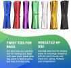 1000 Pack of Glossy Purple Twist Ties. 4" Bag Ties by Amiff. Foil Twist Ties for Cellophane Bags and Party Bags. Foil Coated Ties. Bendable Multi-Func