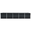 Garden Raised Bed Galvanized Steel 157.5"x31.5"x17.7" Anthracite