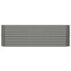 Garden Raised Bed Powder-coated Steel 88.2"x15.7"x26.8" Gray