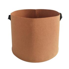 Portable Grow Bag Fabric Plant Bag with Handles - 3, 5, 7, 10, 15 or 20 Gallons (Capacity: 20 Gallons, Color: Brown)