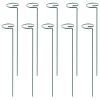 10Pcs Plant Support Stakes Garden Flower Single Stem Support Stake Iron Plant Cage Support Ring