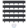 VEVOR Steel Landscape Edging, 5-pack Steel Garden Edging Borders, 39" L x 4" H Strips, Hammer-in Edging Border