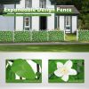 4 Pack Expandable Faux Privacy Fence, Decorative Faux Ivy Greenery Fencing Panel, Artificial Hedges Screen for Balcony Patio Outdoor