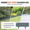 VEVOR Steel Landscape Edging, 5-pack Steel Garden Edging Borders, 39" L x 4" H Strips, Hammer-in Edging Border