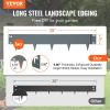 VEVOR Steel Landscape Edging, 5-pack Steel Garden Edging Borders, 39" L x 3" H Strips, Hammer-in Edging Border