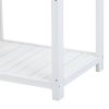64.6" Large Outdoor Potting Bench; Garden Potting Table; Wood Workstation with 6-Tier Shelves; Large Tabletop and Side Hook for Mudroom; Backyard