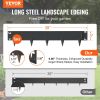 VEVOR Steel Landscape Edging, 5-pack Steel Garden Edging Borders, 39" L x 3" H Strips, Hammer-in Edging Border